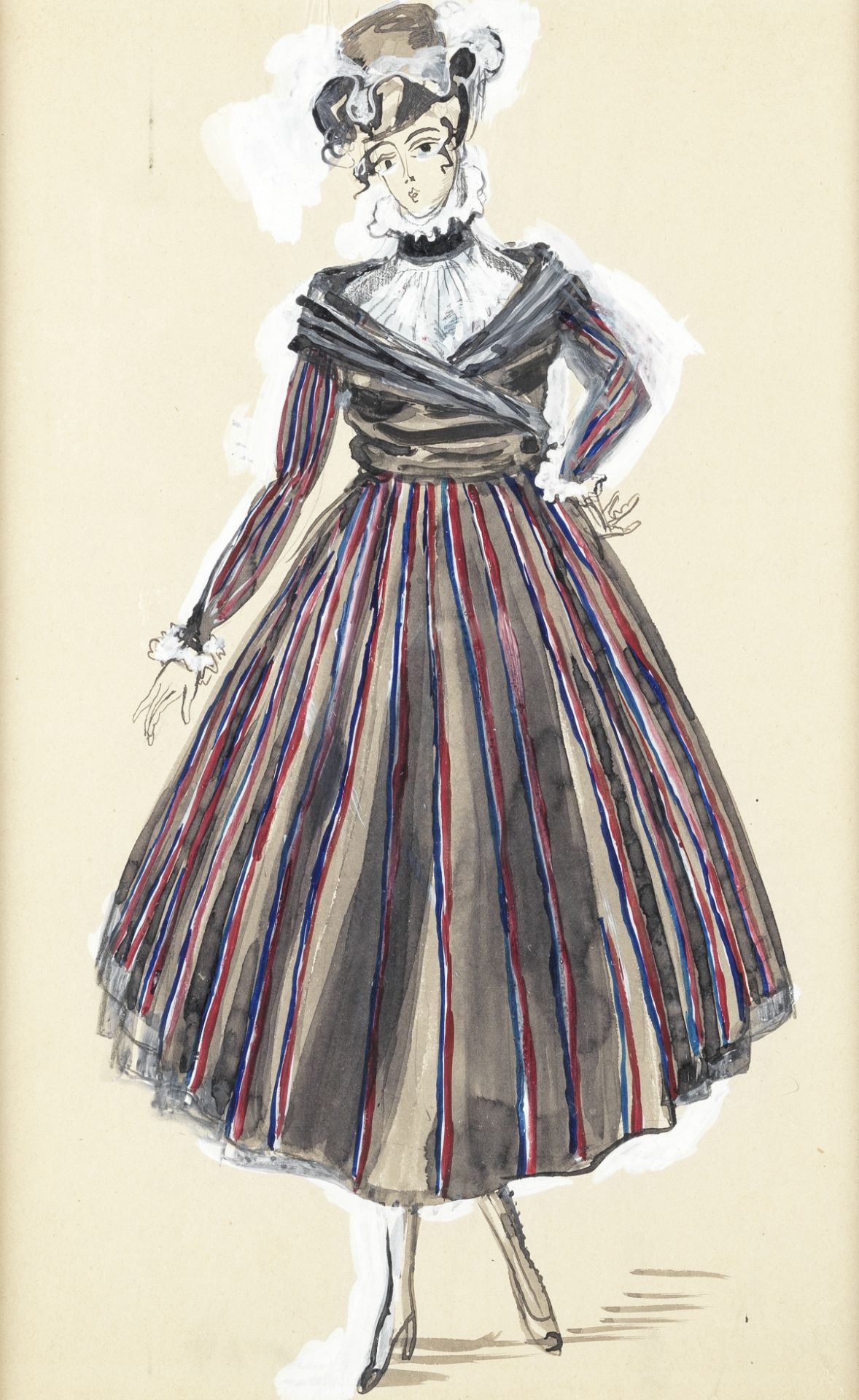 Raoul Dufy (1877-1953) Modèle de robe pour Paul Poiret (Executed in 1917)