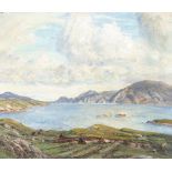 Herbert F. Royle (British, 1870-1958) Loch view, possibly Harris