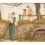 Kate Greenaway (British, 1846-1901) The old steps