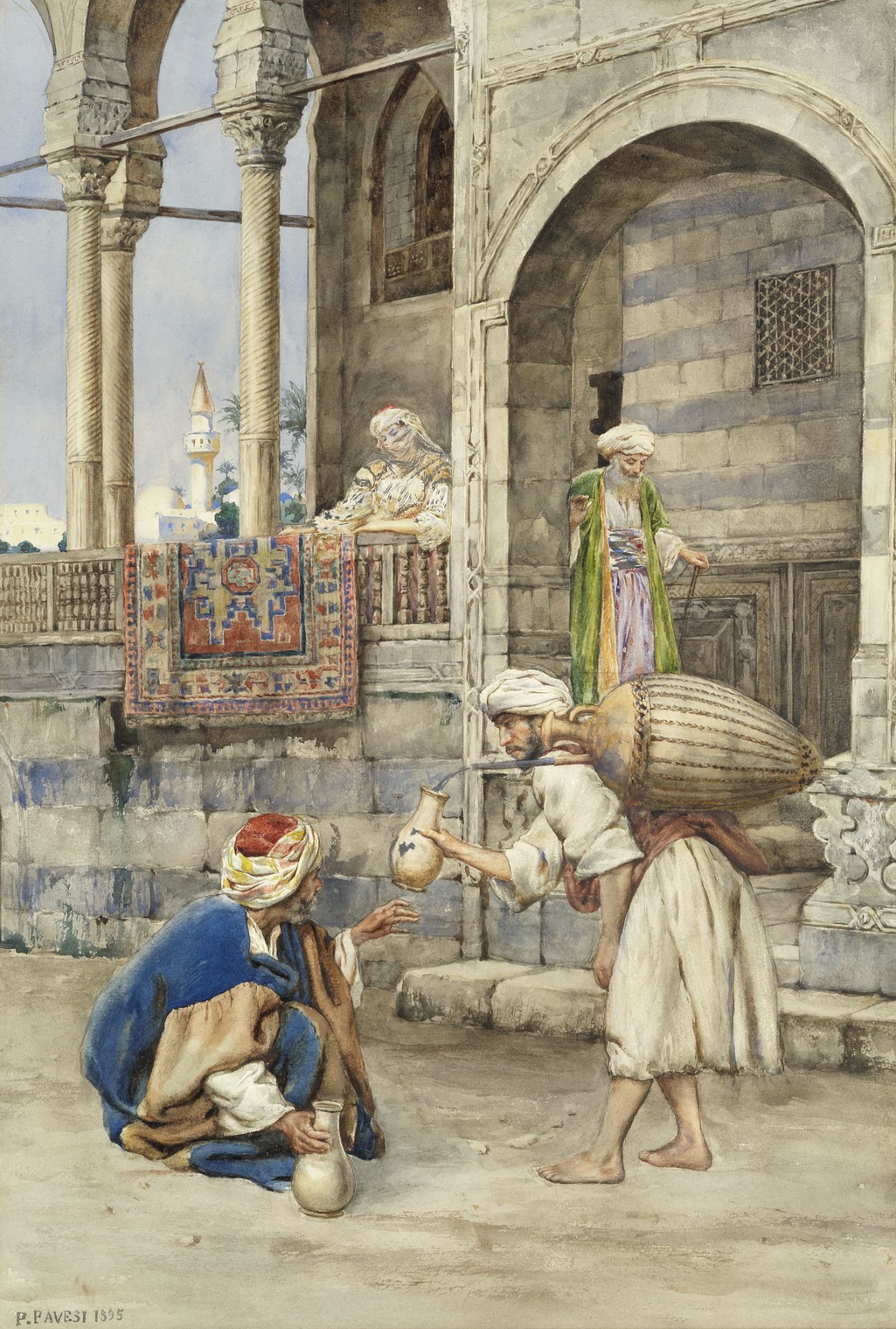 Pietro Pavesi (Italian, 1844-1907) The water seller
