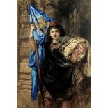 Sir John Gilbert, RA (British, 1817-1897) Standard bearer