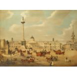 E. J. Pegrum (20th Century) A view of Trafalgar Sqaure