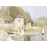 William Russell Flint (British, 1880-1969) The Twin Towers, Shandon