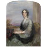 George Richmond, RA (British, 1809-1896) Portrait of Elizabeth Winthrop