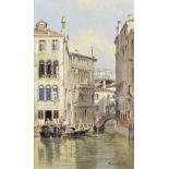 Antonietta Brandeis (Czech, 1849-1926) Venetian canal scene