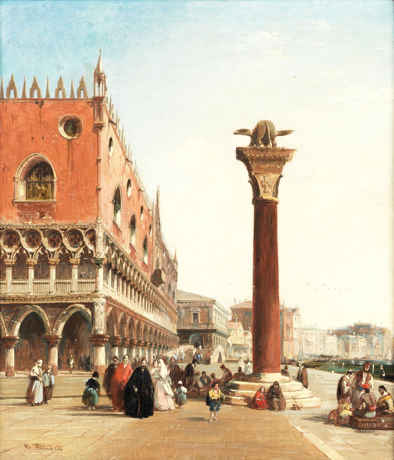 Edward Pritchett (British, 1828-1864) The Doge's Palace, Venice
