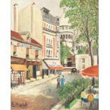 Elisée Maclet (French, 1881-1962) La Place du Tertre, Monmatre