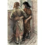 Dame Laura Knight, RA, RWS (British, 1877-1970) Two gypsy girls