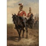 Richard Beavis (British, 1824-1896) 2nd Life Guards at Waterloo