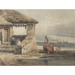 Samuel Prout, FSA, OWS (British, 1783-1852) Fisherman near Plymouth