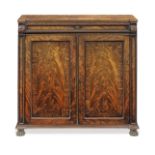 A Regency mahogany side cabinet