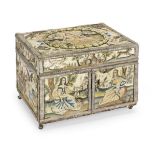 A late 17th century needlepoint box