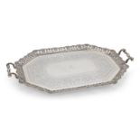 An Edwardian silver two-handled tray Martin Hall & Co, Sheffield 1901