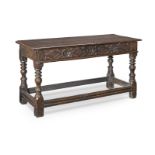 A Charles II oak side table Probably Yorkshire, circa 1660