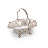 A George II silver basket Samuel Herbert, London 1759