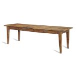 A French 19th century cherry wood farmhouse table