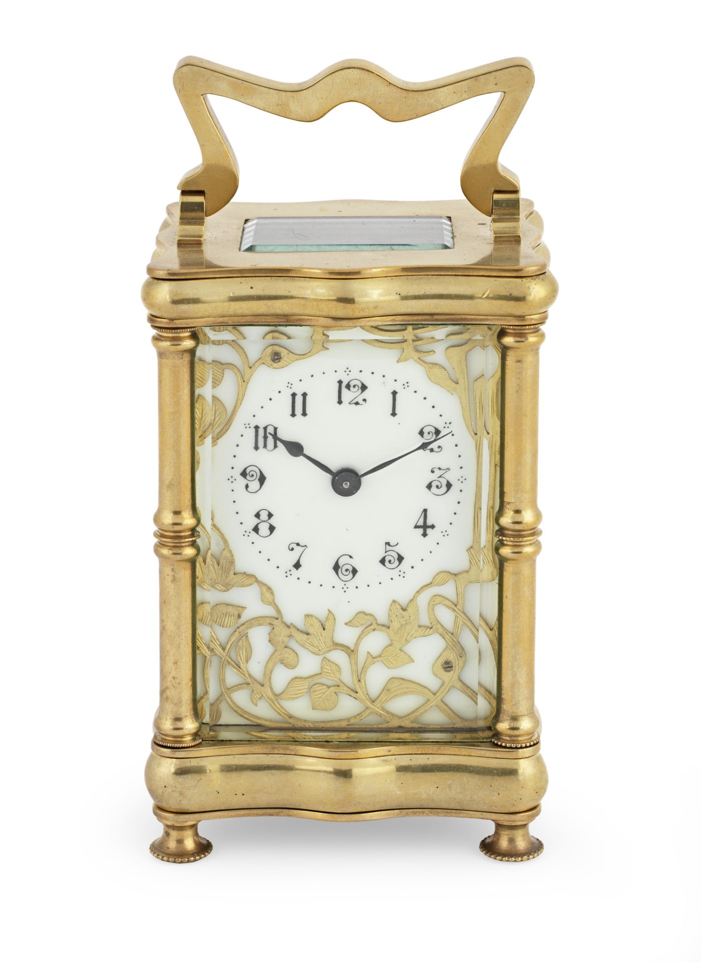 A laste 19th century French carriage timepiece