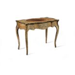 A Victorian walnut and gilt metal mounted bureau plat In the Louis XV style