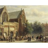 Cornelis Springer (Dutch, 1817-1891) The Noordekerke, Amsterdam