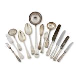 An assorted collection of flatware varying makers and dates