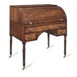 A Regency mahogany cylinder bureau