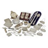 A collection of silver and silver-plated items various dates and makers (26)