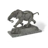 After Antoine-Louis Barye (French, 1796-1875) Elephant du Senegal