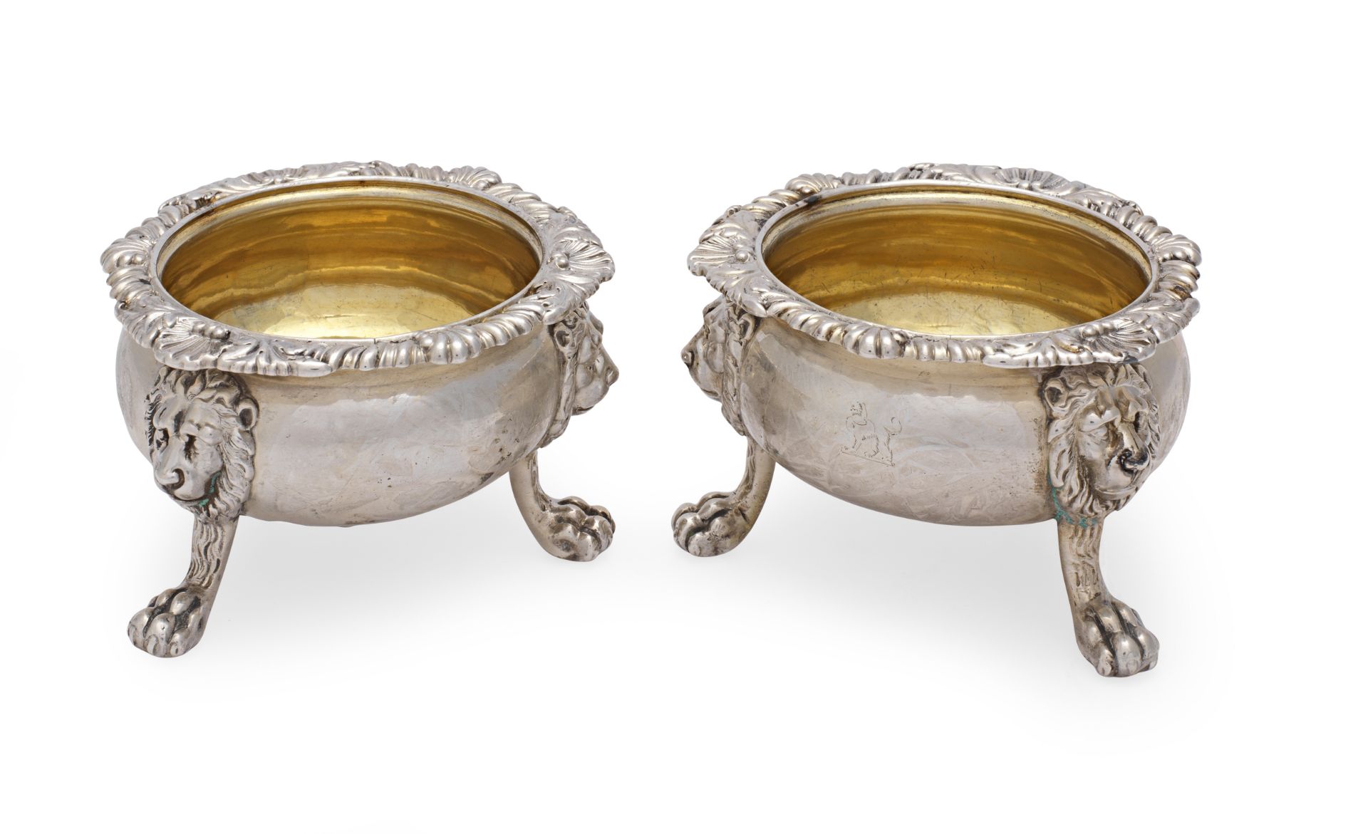 A pair of George IV silver salts William Eaton, London 1823 (2)