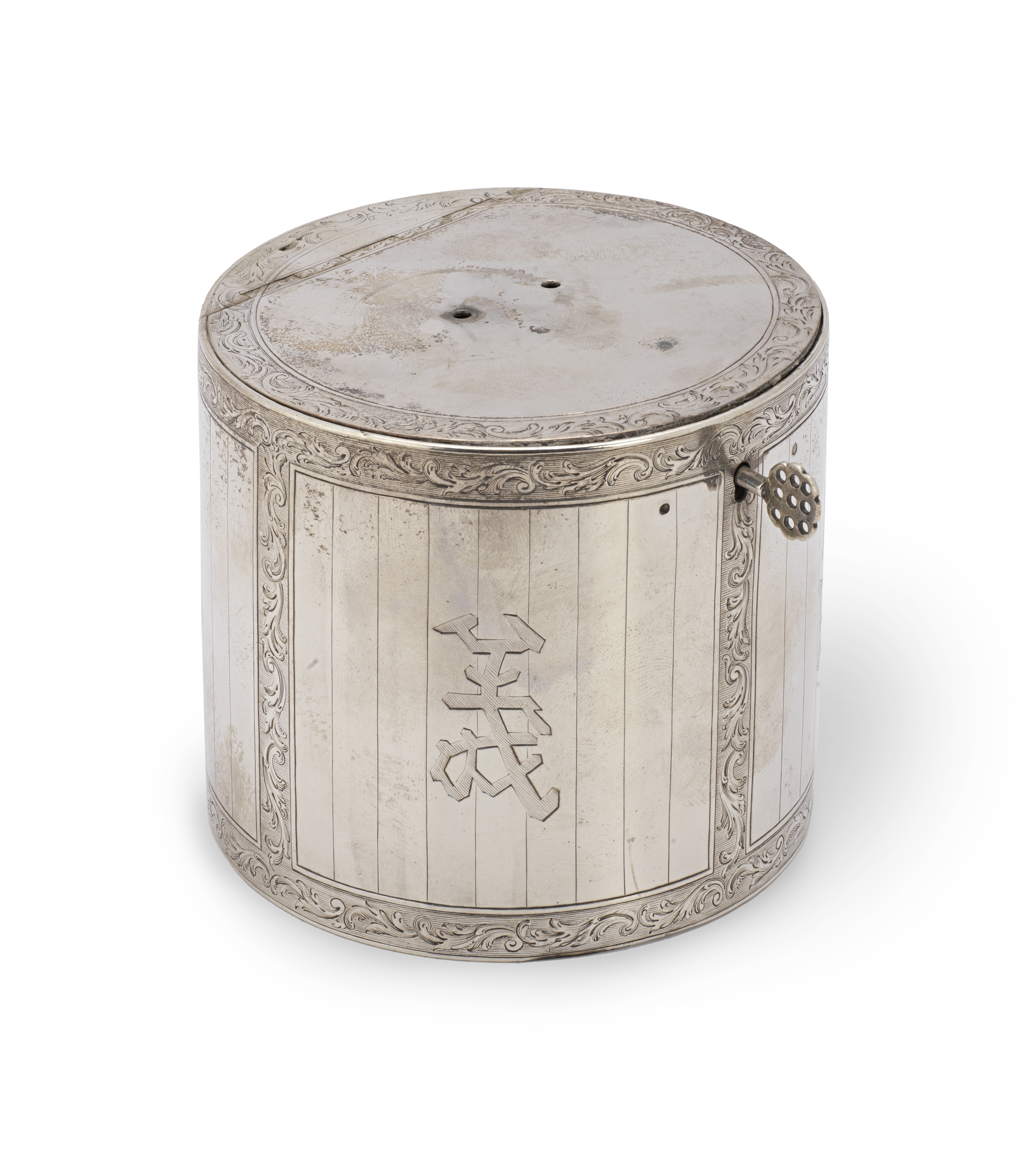 A George III silver tea caddy John Parker and Edward Wakelin, London 1763