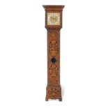 A walnut and marquetry longcase clock The dial bearing the later signature 'Joseph Knibb, London'