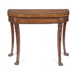 A Fine Regency fiddle back mahogany games table