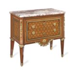 A French 19th century kingwood, mahogany, ormolu mounted and parquetry inlaid commodeRetailed by ...