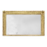 A 19th century carved giltwood overmantel mirror