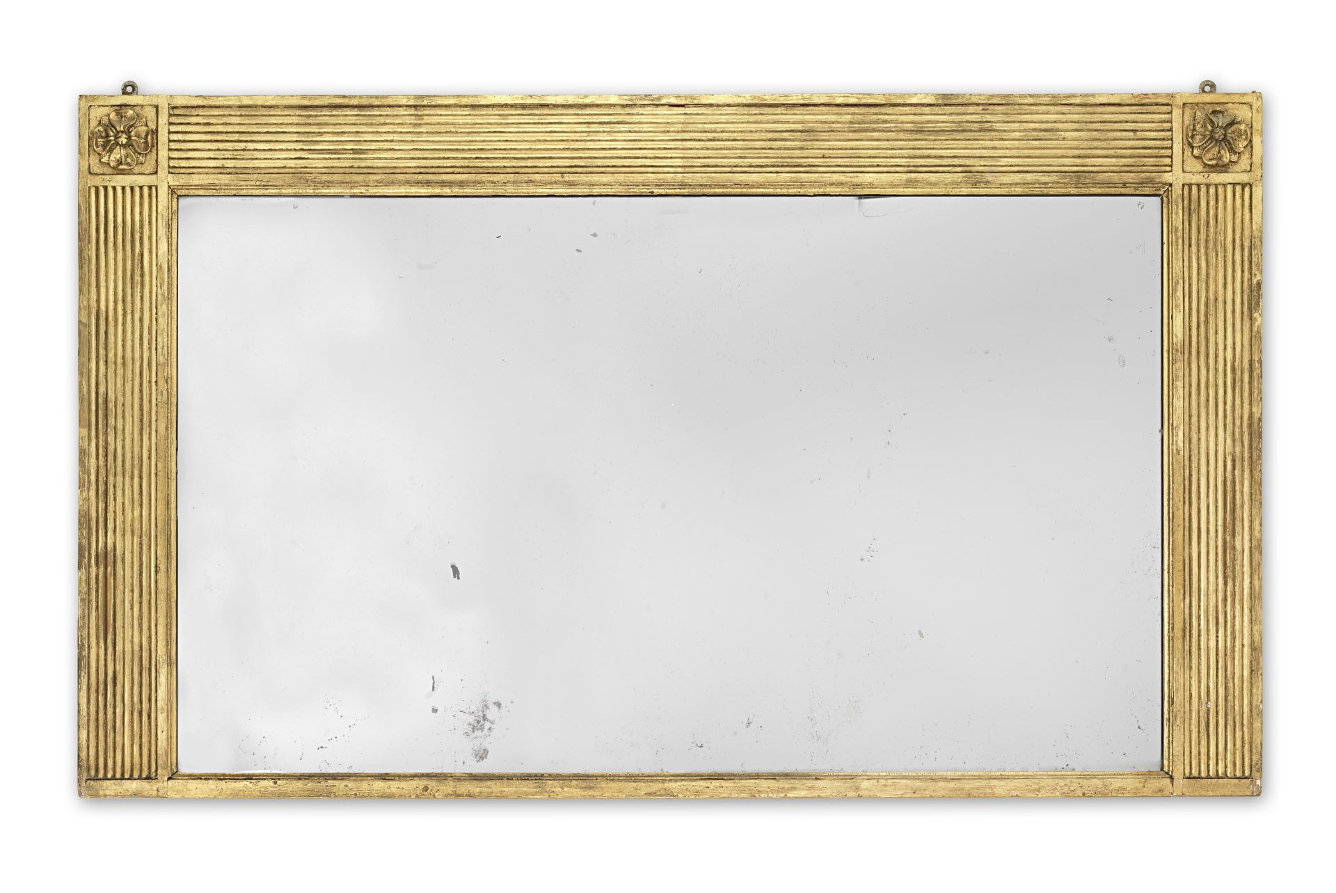 A 19th century carved giltwood overmantel mirror