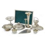 A collection of silver items various dates and makers (11)