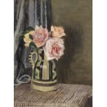 Vanessa Bell (British, 1879-1961) Roses in a Jug Painted c.1950