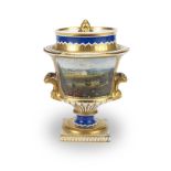 A Grainger's Worcester Empire style ice pail and cover, circa 1830