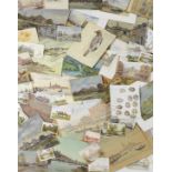 A folio of mixed media artworks and skecthbooks, the work of John Weston Gough. Together with the...