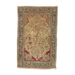 A Gohm silk rug Central Persia
