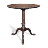 A George III mahogany tripod table