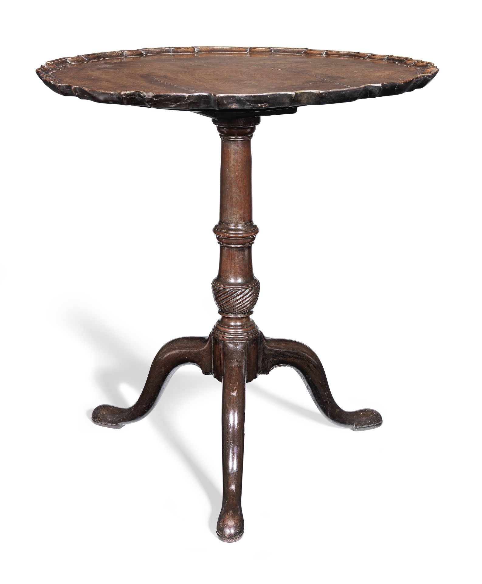 A George III mahogany tripod table