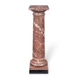 A late 19th century scagliola column Made by Bellman & Ivey