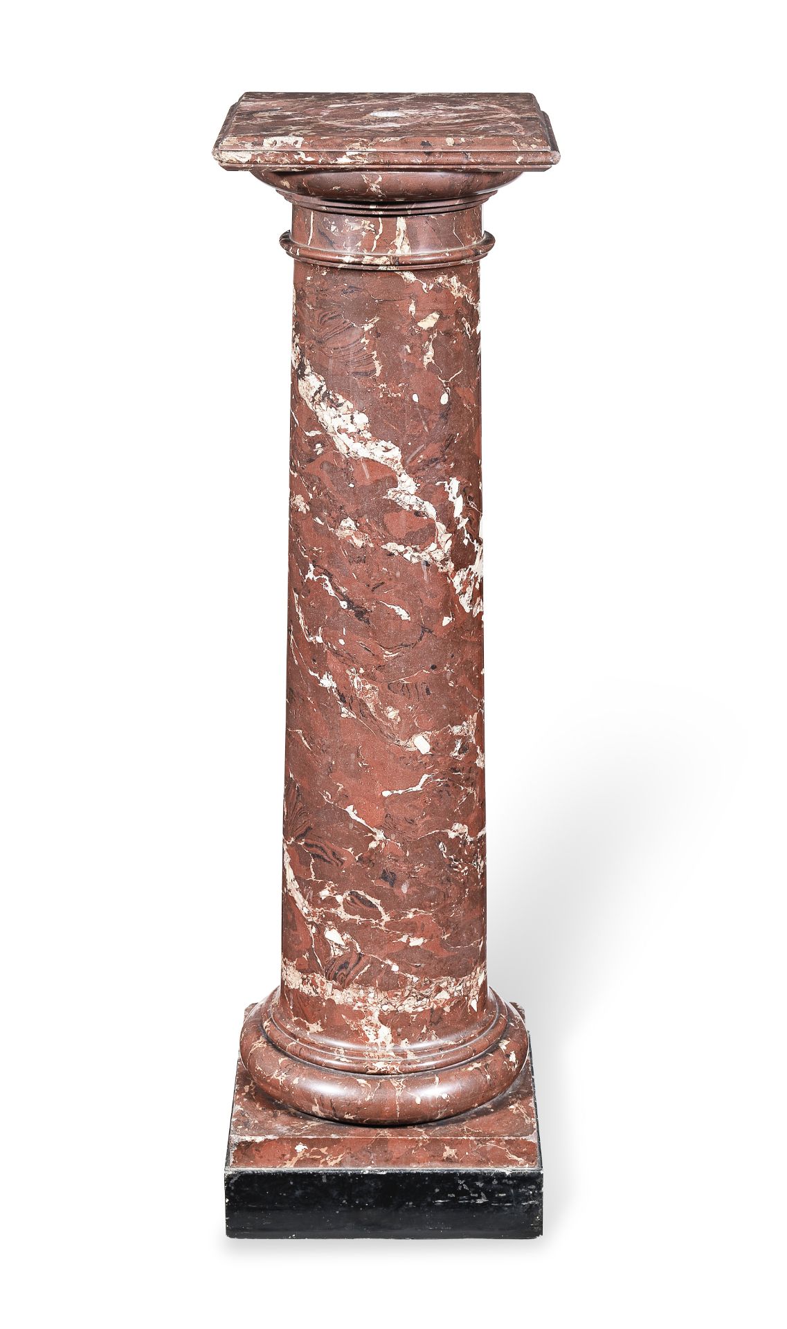 A late 19th century scagliola column Made by Bellman & Ivey