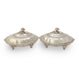 A pair of George IV silver entrée dishes Thomas Burwash, London 1821 (2)