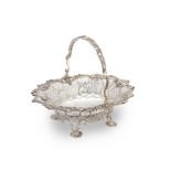 A George III silver basket S. Herbert & Co, London 1767