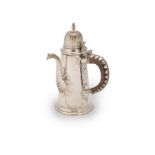 A Queen Anne silver chocolate pot Samuel Thorne, London 1702