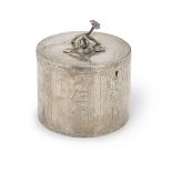 A George III silver tea caddy maker's mark 'RP', London, 1768