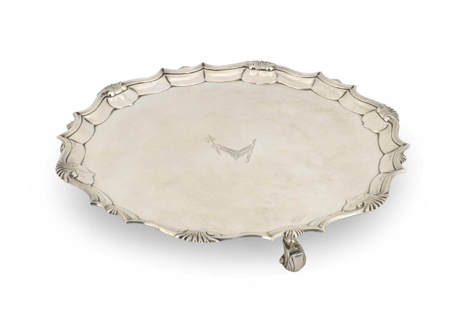 A George II silver salver James Morison, London 1751