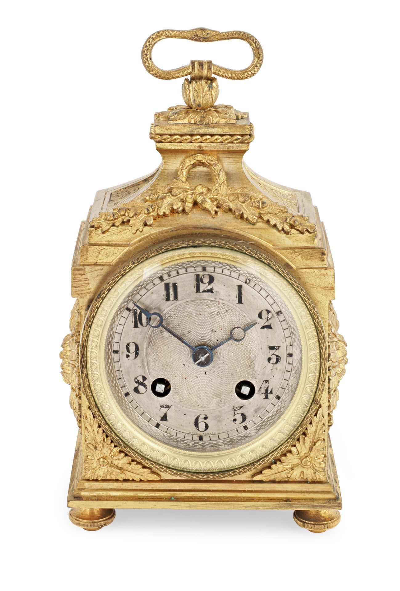 An early 20th century French 'Pendule d'Officier' travelling clock Vincenti and Co.