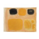 William Scott R.A. (British, 1913-1989) No.1 - Apricot, Orange and Black 27.3 x 37.5 cm. (10 3/4 ...